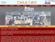 Tablet Screenshot of pankajtailor.com